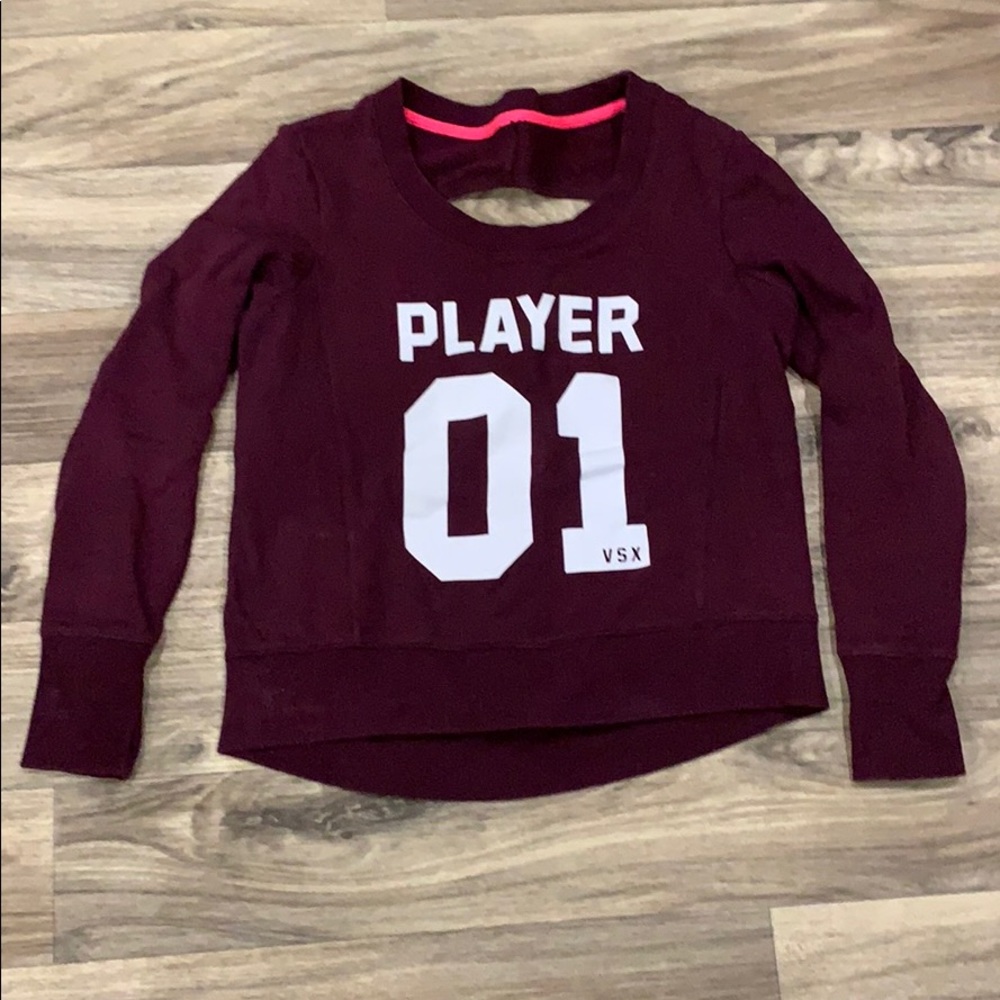 Victoria secrets Pink sweater burgundy